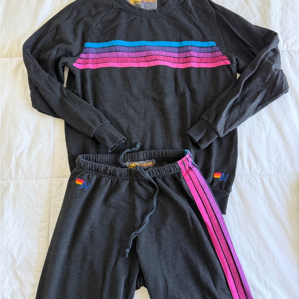 Aviator Nation Sweatsuit (S tip & bottom)